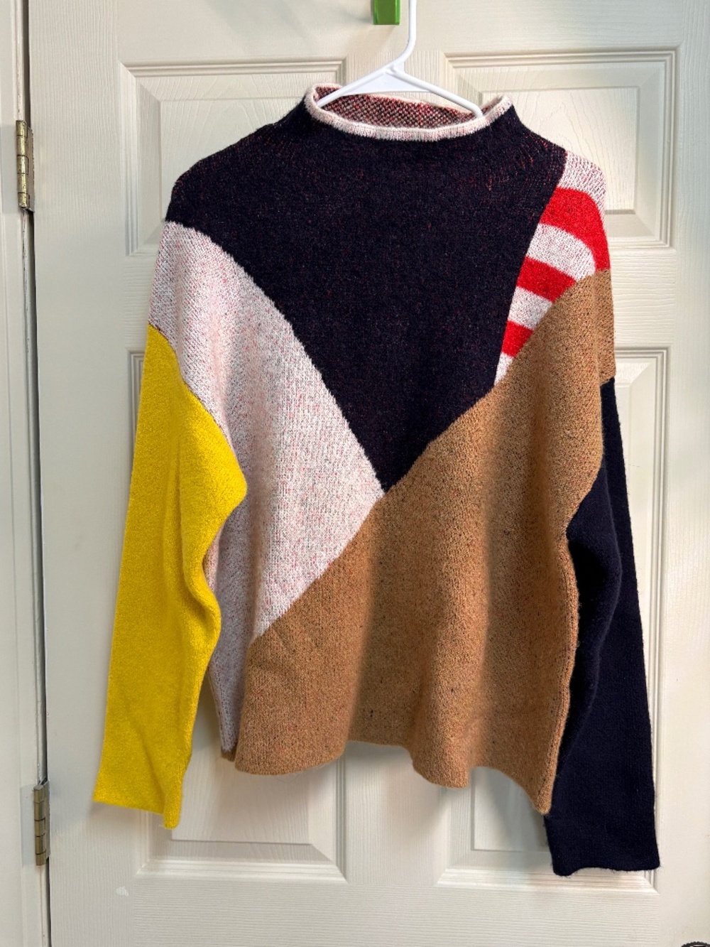 THML color block sweater